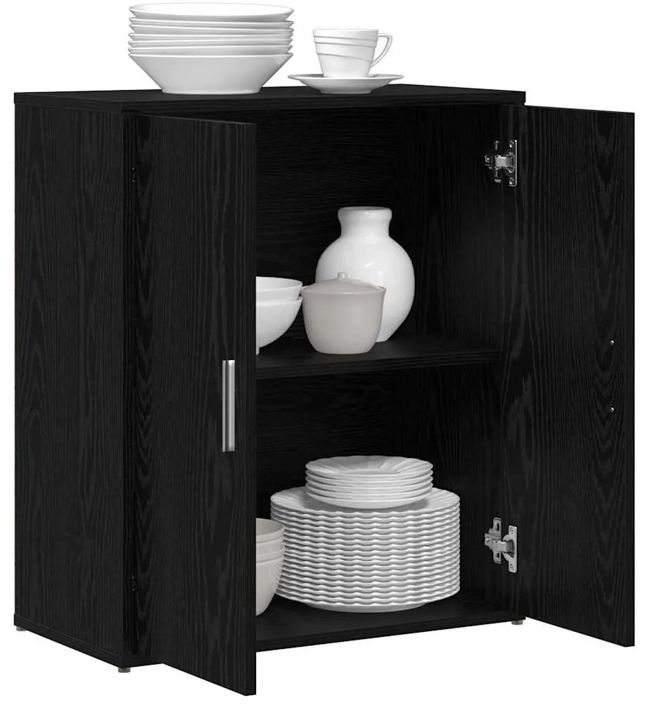 Magasfiú 2 pcs Musta tammi 60 x 31 x 70 cm Faanyag