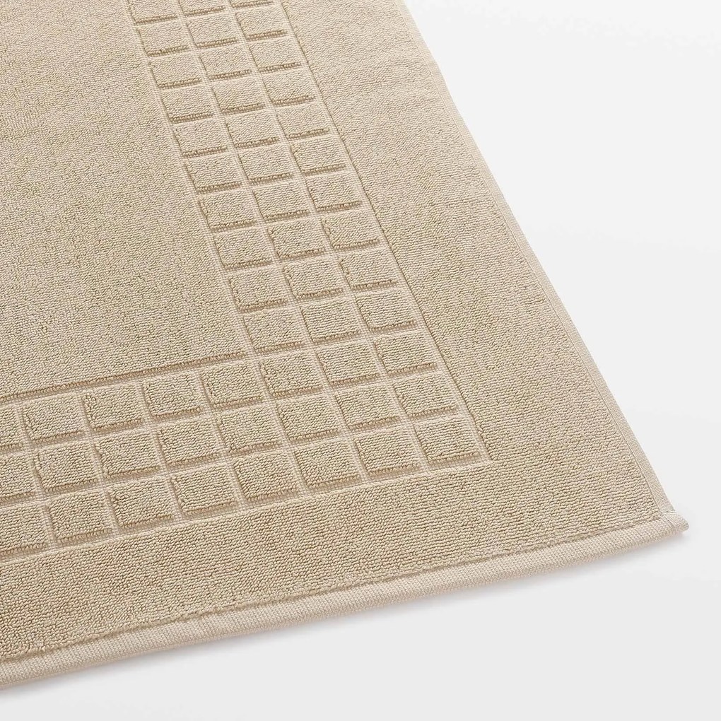 Goldea frottír fürdőszobai szőnyeg mozaika – bézsínű 50 x 70 cm