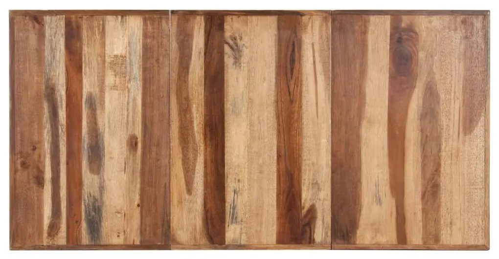 Tömör fa étkezőasztal mézszínű felülettel 160 x 80 x 75 cm