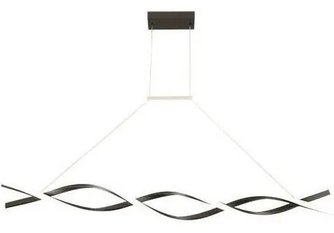 Illumaxx LED Csillár zsinóron TWIST LED/37W/230V 4000K 120 cm fekete OS0070