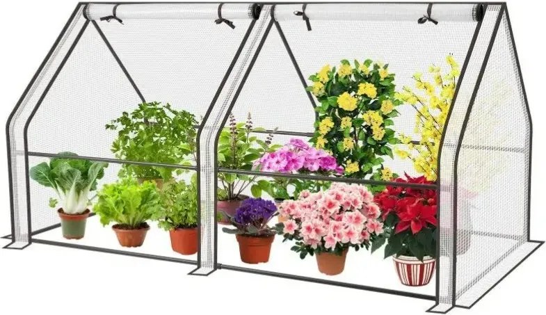 Fólia üvegház Sekey 180 × 90 × 90 cm – fehér