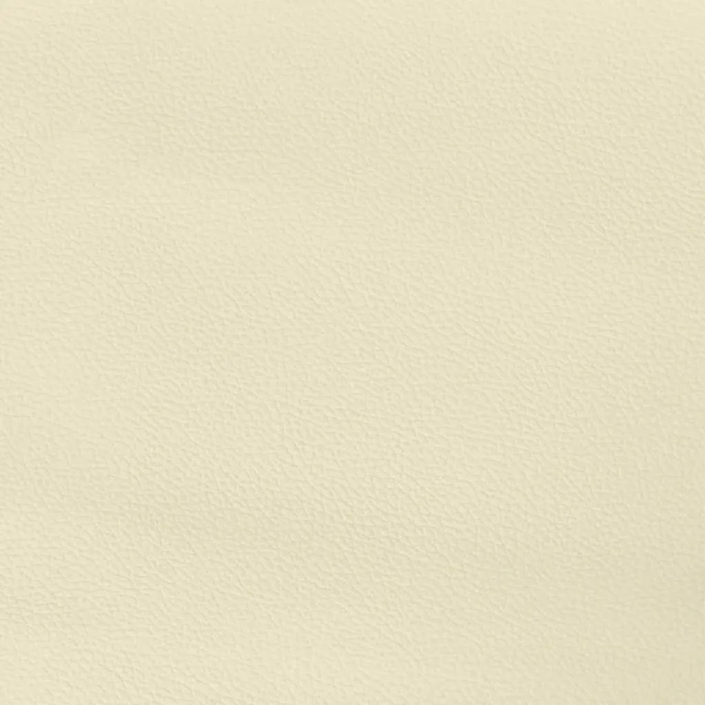 krémszínű ágykeret fejtámlával matrac nélkül 140x200 cm
