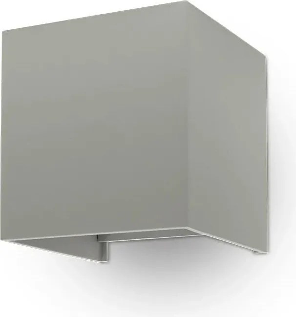 Fali lámpa V-tac 12W Led Szürke IP65 Állítható 4000K Négyzet alakú