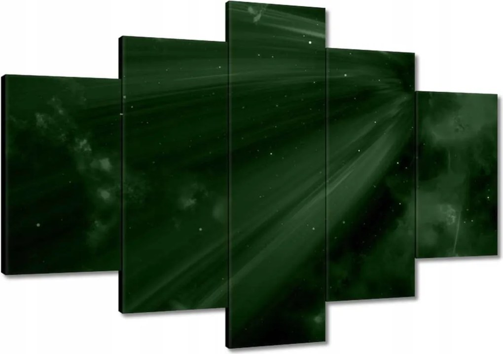 Vászonkép 120x80 Palackzöld Kozmosz