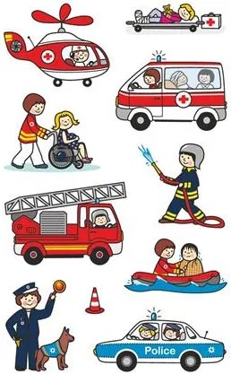 Matrica, papír, 3 ív, 76x120 mm, AVERY ZWECKFORM, Z-Design No.54137, mentősök, rendőrök, tűzoltók (AY54137)