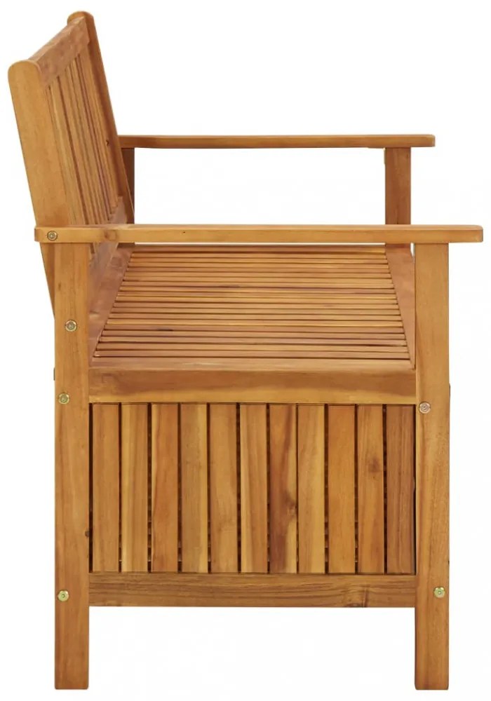 tömör akácfa kerti tárolópad 120 cm