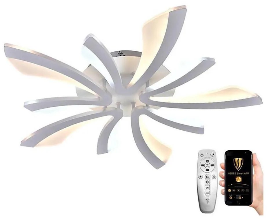 Brilagi - LED Dimmelhető felületre szerelhető csillár TWIST LED/55W/230V 3000-6500K fehér + távirányító