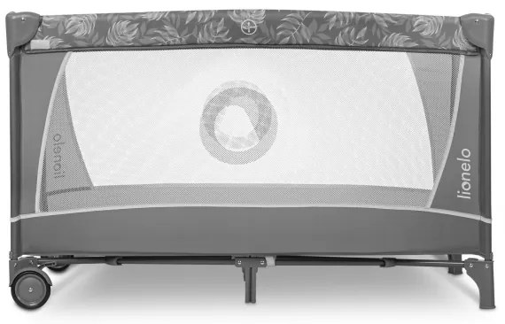 Lionelo - Utazóágy FLOWER Grey Stone