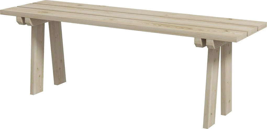 Outsunny 2 Személyes Fa Kerti Pad 220 kg Terhelhetőség Kültéri Pad Teraszra, Medencéhez 130x38x45 cm Természetes | Aosom