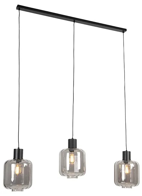 Design lógólámpa fekete füstüveggel 3-lámpás 161,5 cm - Qara