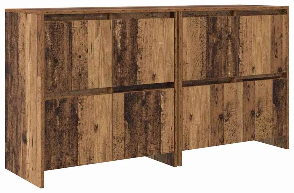 Oldalszekrények 2 pcs Régi fa 70 x 41 x 75 cm Faanyag