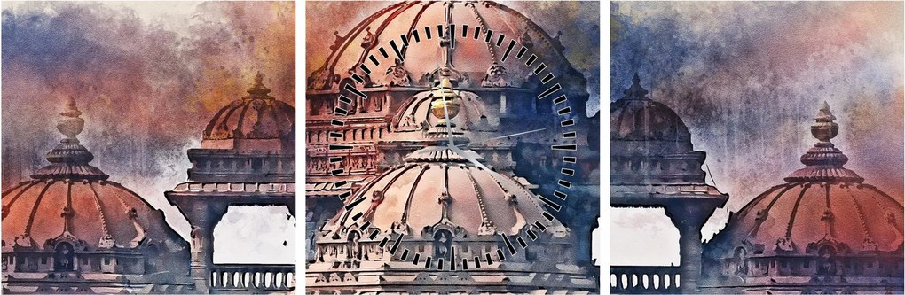 Kép - Akshardham, New Delhi, India (órával) (90x30 cm)