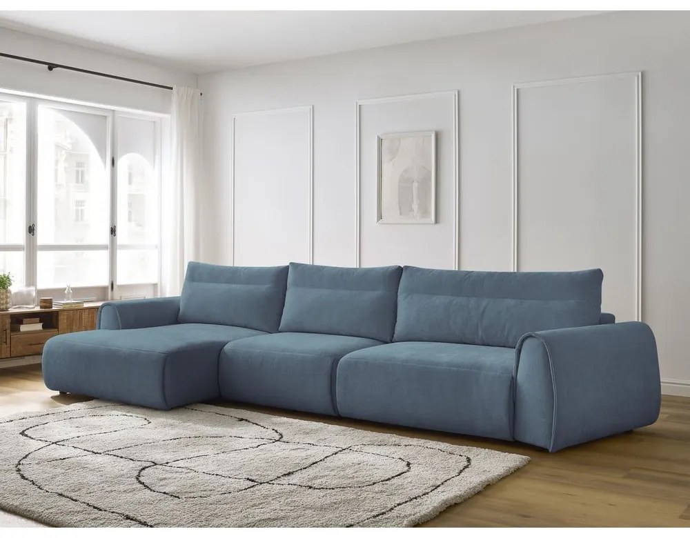 Kék sarokkanapé Aden – Bobochic Paris