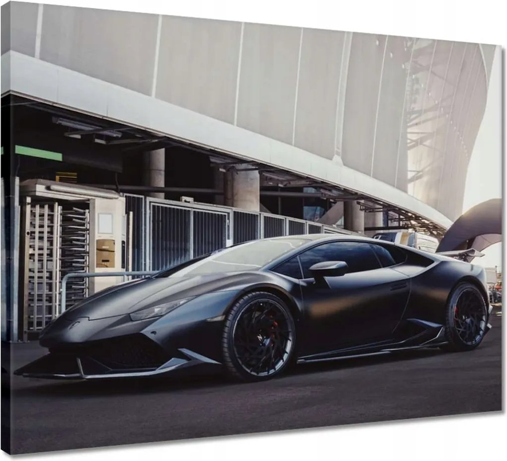 Vászonkép 50x40 Fekete sportautó