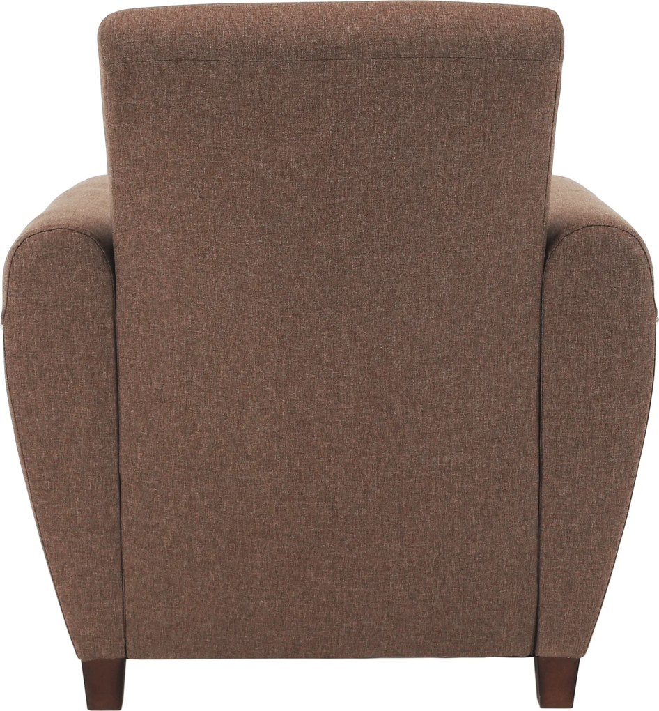 Fotel, sötétbézs, MILO