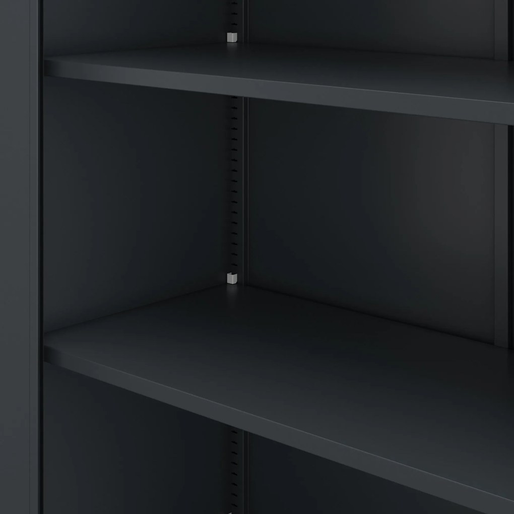 Fém iratszekrény JAN H, 900 x 1950 x 400 mm, antracit