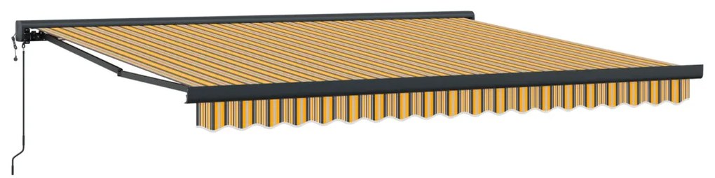 Automatikus Behúzható Napellenző Csíkos 400x300 cm