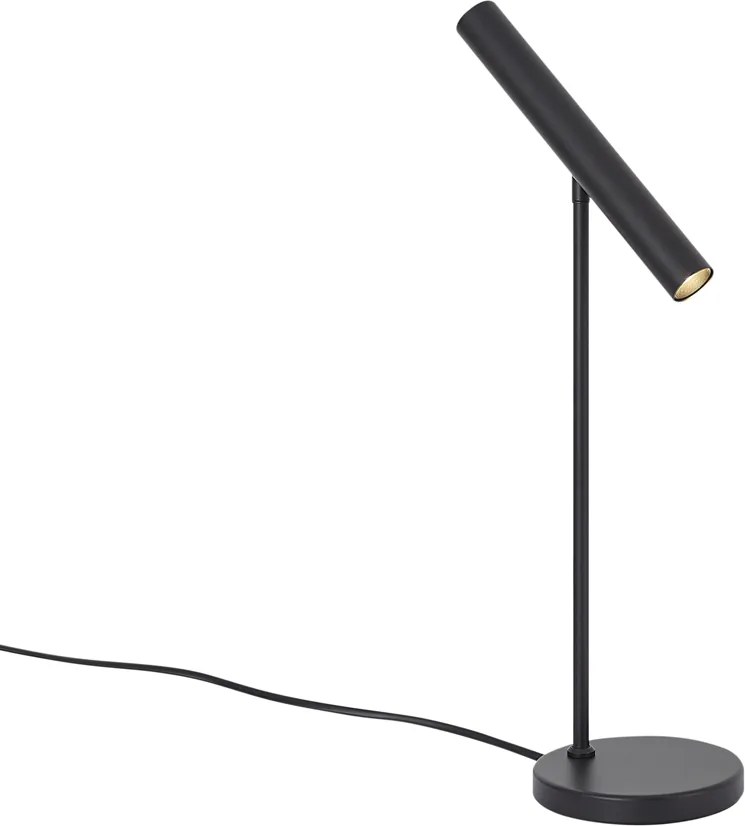 Modern fekete asztali lámpa LED-del és érintődimmerrel - Neva