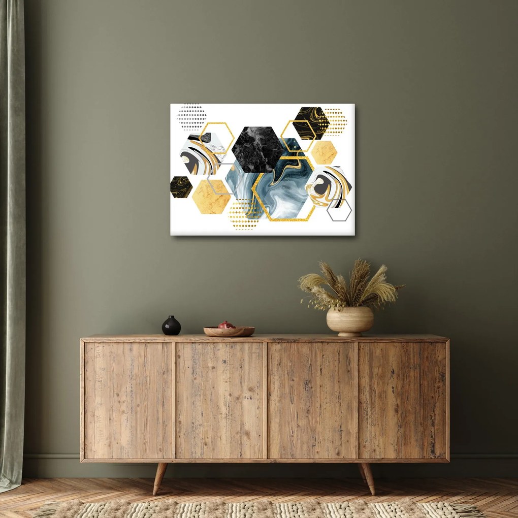 Kép - Sokszög (70x50 cm)