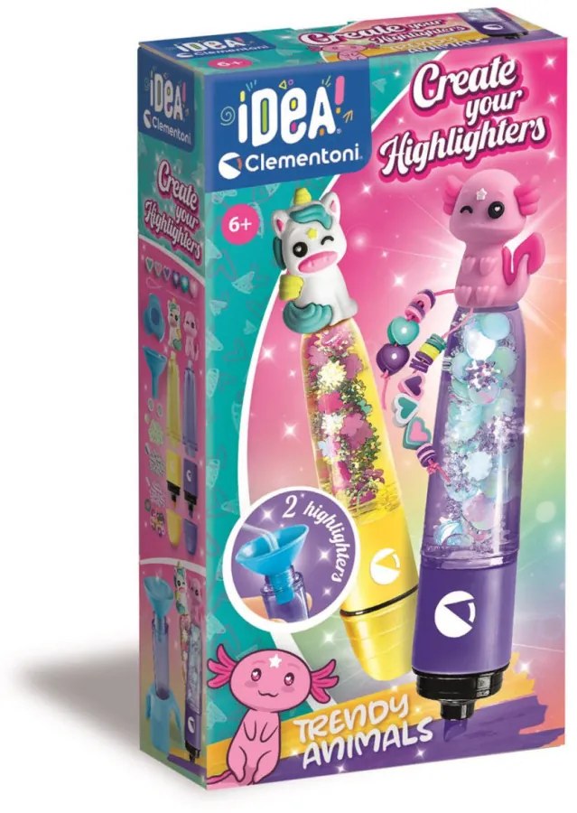 Színes Trendy Animals szövegkiemelő készlet Clementoni