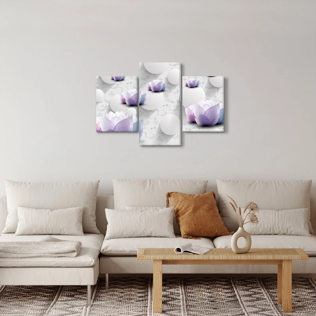 Kép virággal (90x60 cm)
