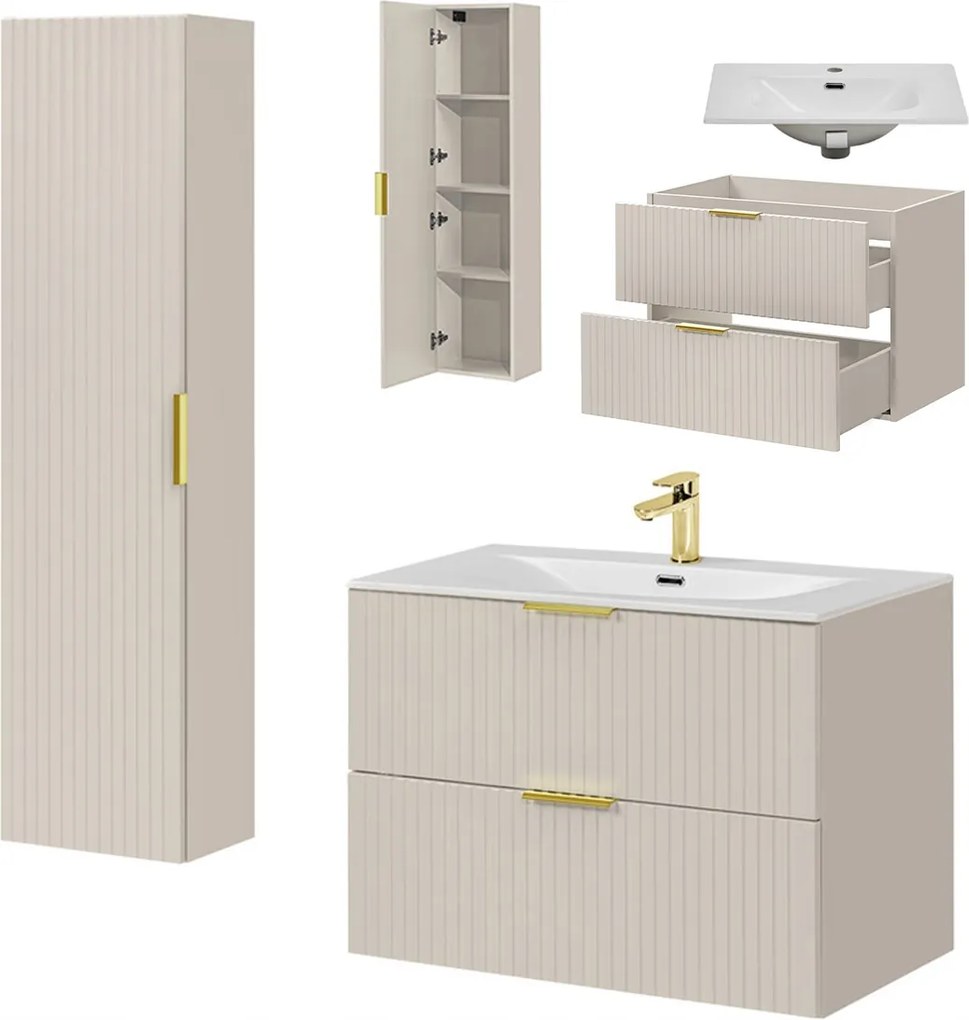 Fürdőszobabútor, mosdó alatti szekrény mosdó fürdőszobaoszlop szett