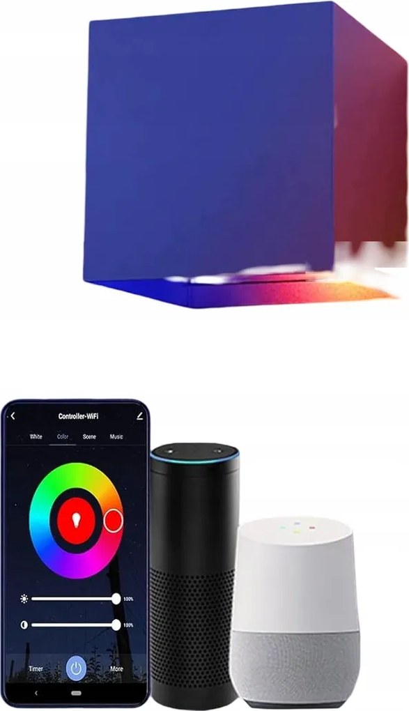 Led Fali Lámpa Smart Wifi Színváltó Rgb Modern