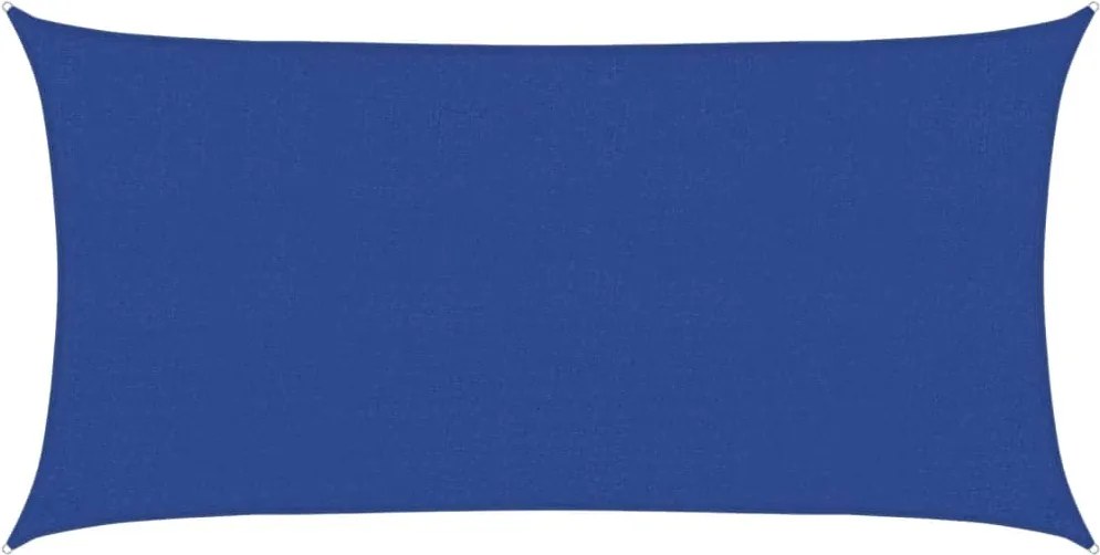 vidaXL kék HDPE napvitorla 160 g/m² 2,5 x 4,5 m