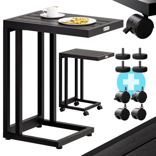 Casaria® WPC lerakóasztal - fekete