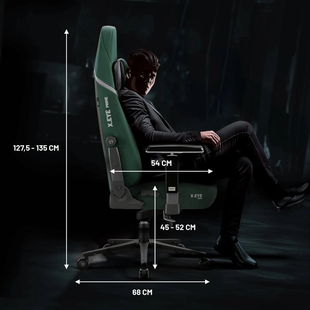 Gamer szék zöld forest green Normal Size: Diablo X-Eye Prime