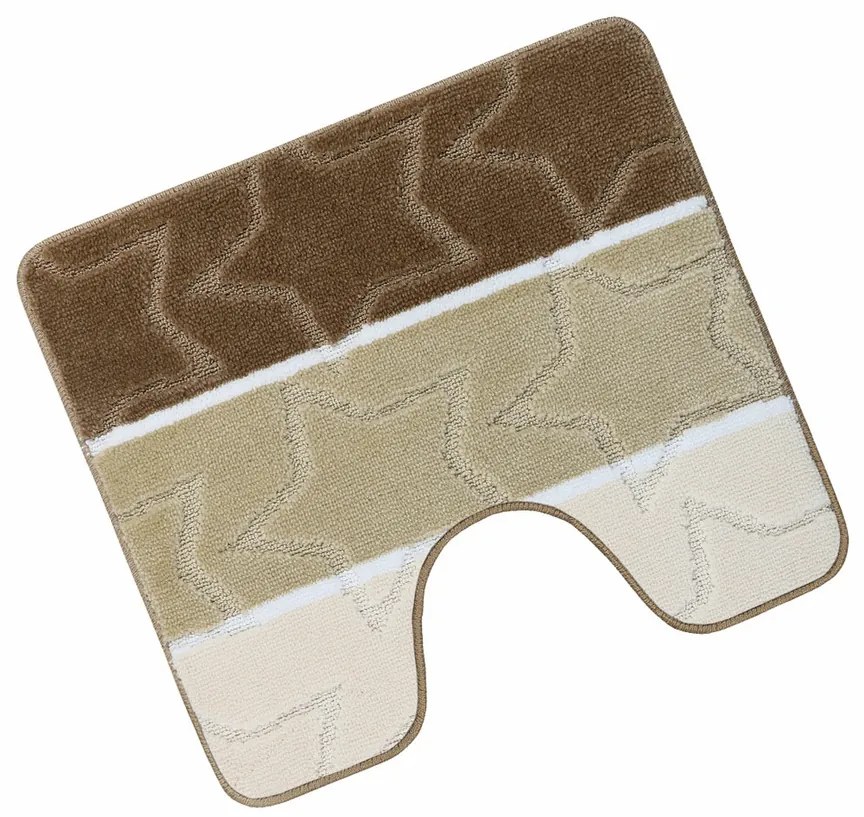 Fürdőszoba szőnyeg Avangard Csillag bézs, 60 x 50 cm