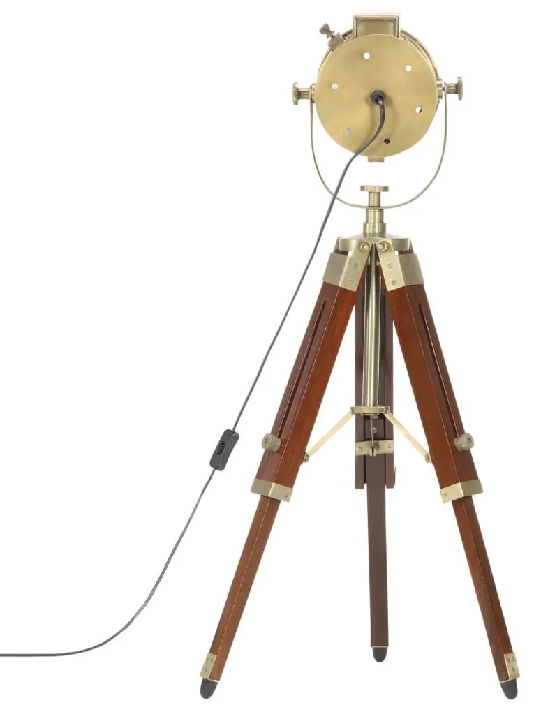 vidaXL háromlábú tömör mangófa állólámpa 69 cm