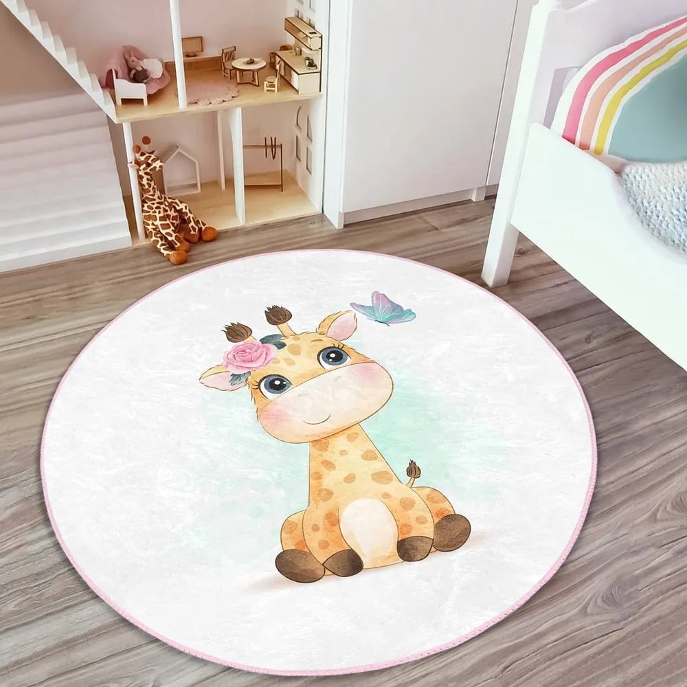 Fehér gyerek szőnyeg ø 120 cm Comfort – Mila Home
