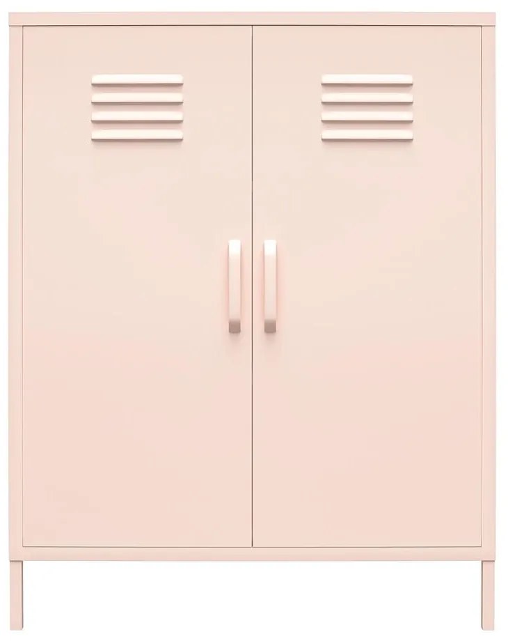 Rózsaszín fém szekrény 40x102x80 cm Mission District – Støraa