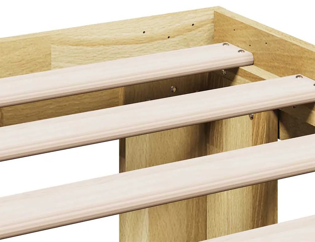 tömör tölgyfa ágykeret matrac nélkül 90x190 cm