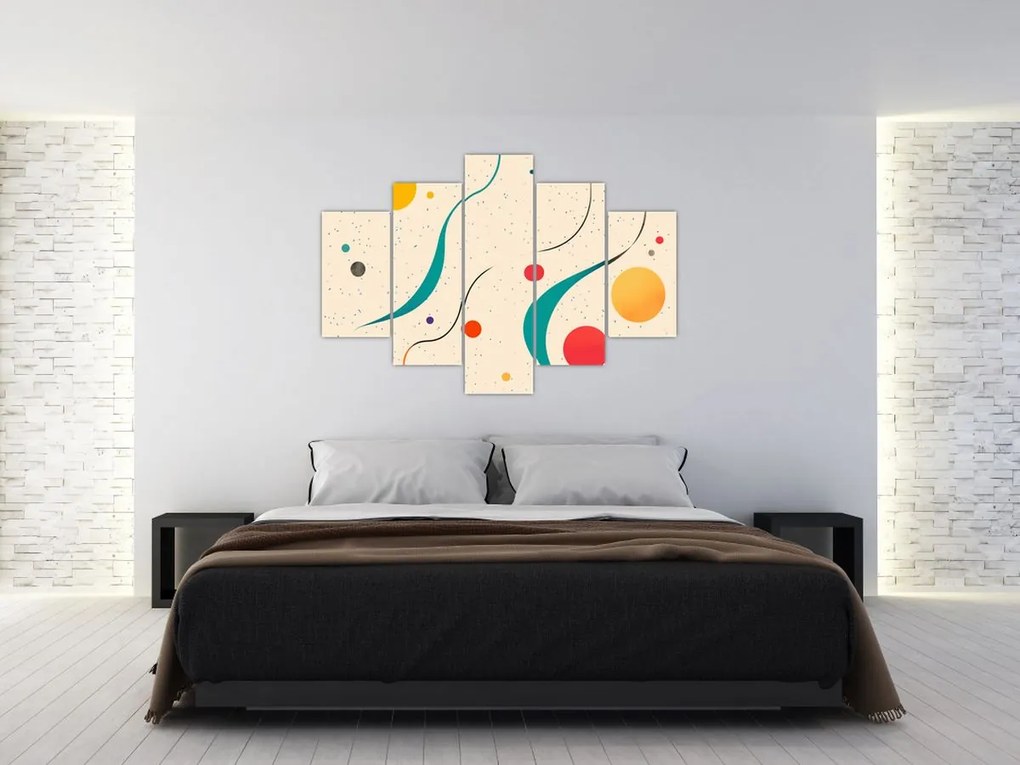 Kép - Minimalista színes illusztráció (150x105 cm)