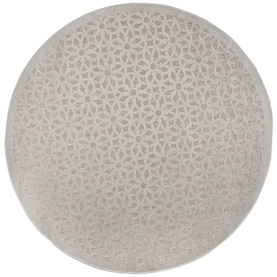 Szürke kerek kültéri szőnyeg ø 160 cm Argento - Flair Rugs