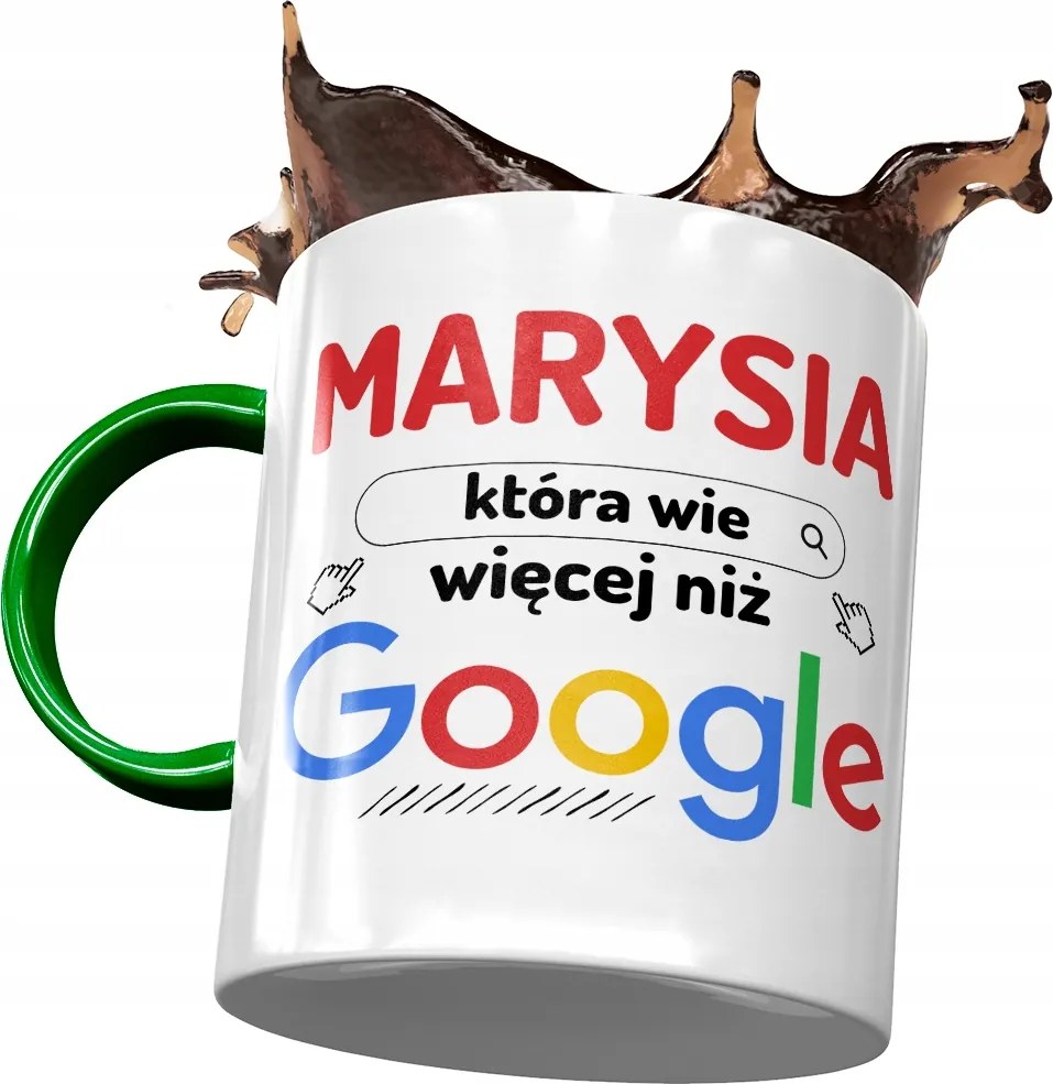 Zöld Bögre Maji Mari-nak Ajándék Nyomtatott Fotóval