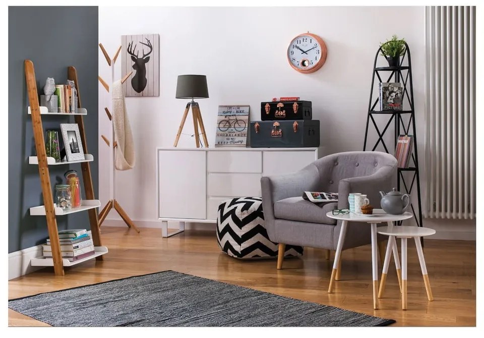 Kerek tárolóasztal szett 2 db-os ø 48 cm Viborg – Premier Housewares
