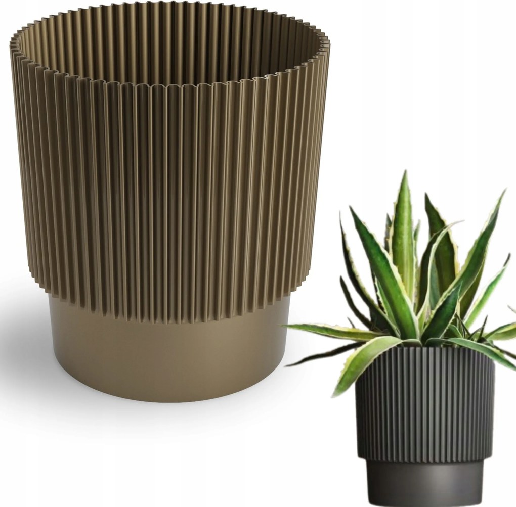 Kerek kaspó Elsa DEL15 Fedő