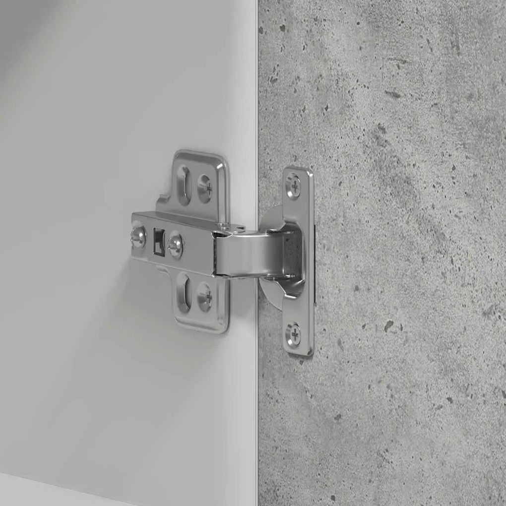 betonszürke szerelt fa konyhai fali szekrény 60x31x60 cm