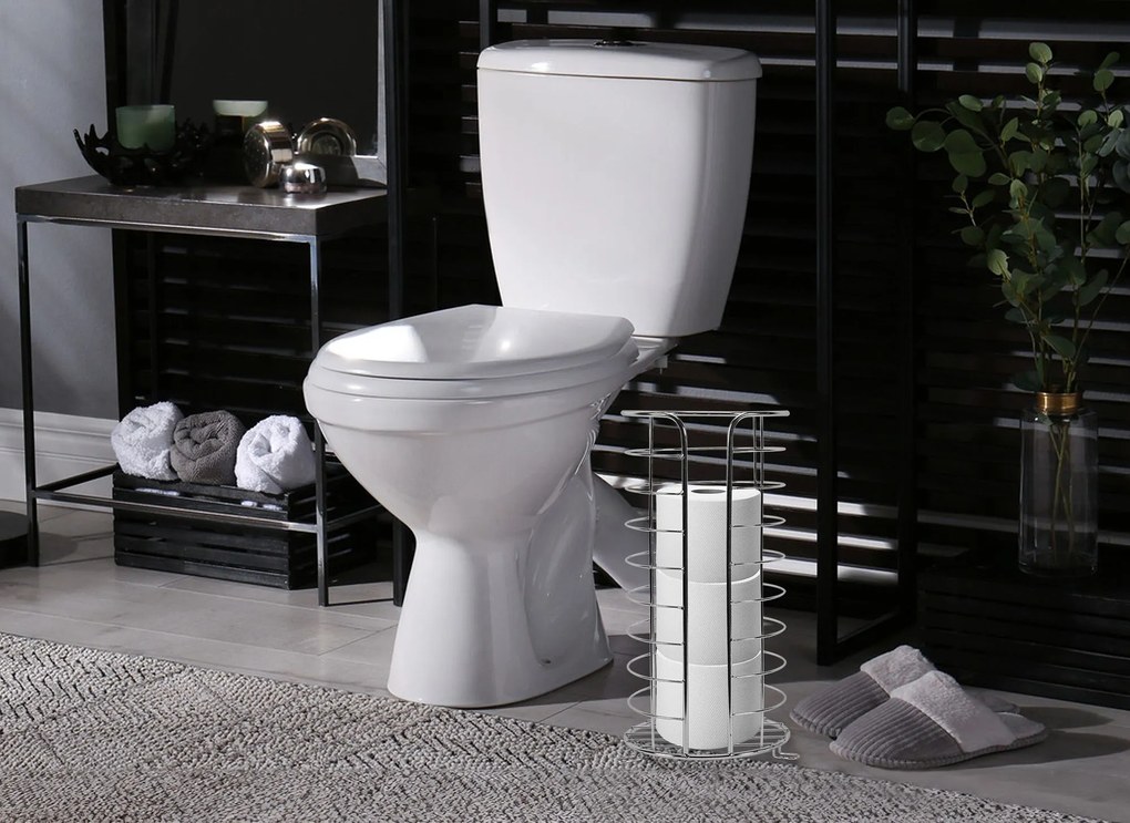 Álló WC papír tartó Chrome 322743B