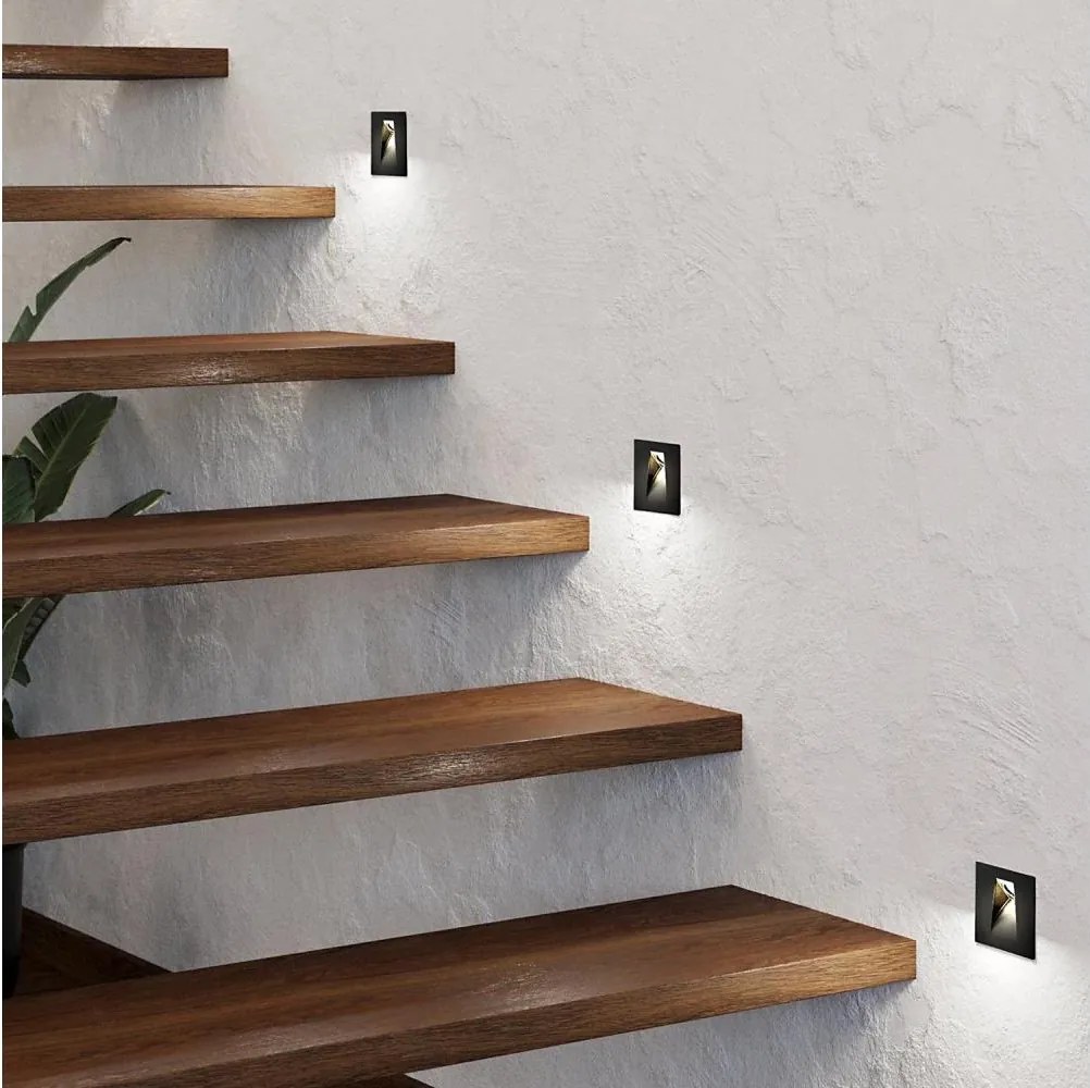 Eglo 99644 - LED Lépcsőmegvilágító MECINOS LED/2W/230V fekete