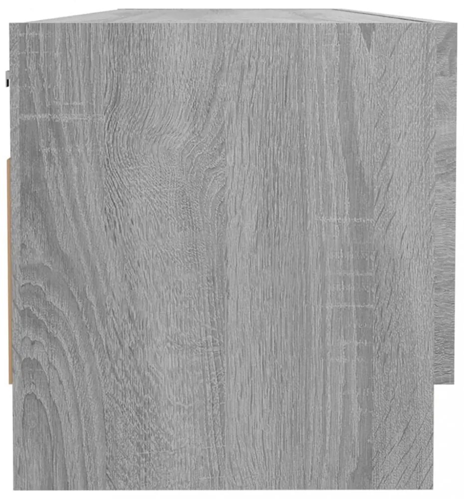 szürke sonoma színű szerelt fa ruhásszekrény 100 x 32,5 x 35 cm