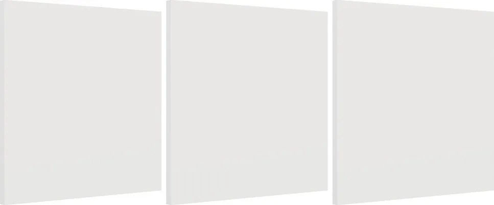 Aldabra Malax 3x3 H polcos szekrény 3 ajtóval, rekeszes, 110x110 cm, fehér
