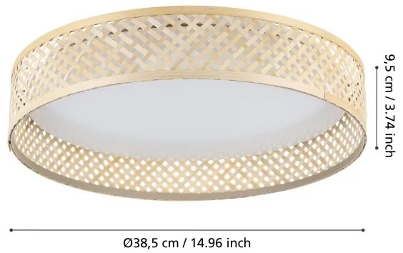 Eglo 900464 - LED Mennyezeti lámpa LUPPINERIA LED/24W/230V