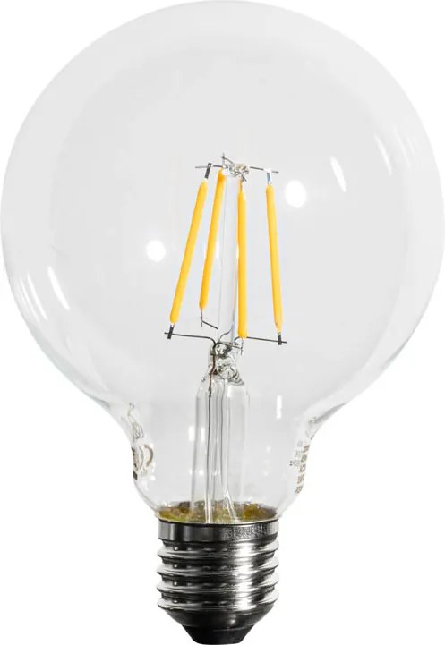 5 darabos E27 3 lépésben szabályozható LED izzó G95 4W 450 lm 2700K