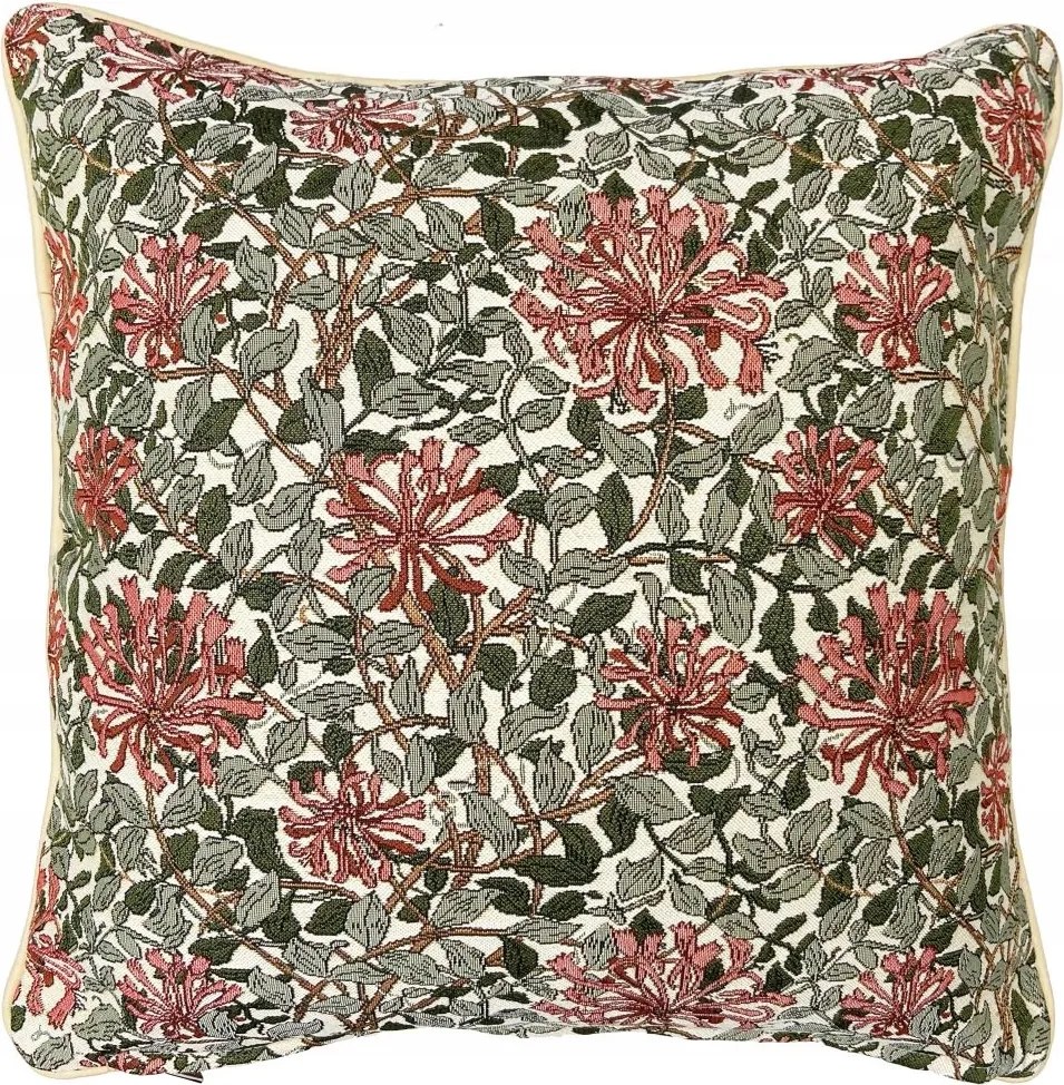 Gobelin párnahuzat 45 x 45 cm virágmintás Honeysuckle sorozat