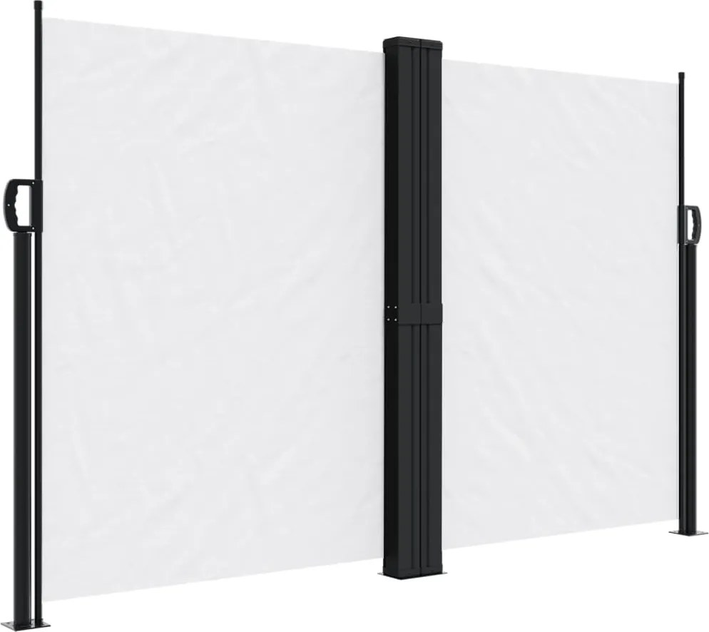 vidaXL fehér behúzható oldalsó napellenző 160 x 600 cm