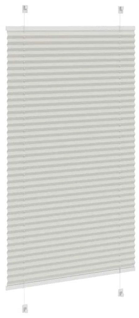 pliszírozott redőny világosszürke 75x100 cm szövetszélesség